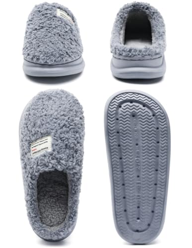 Image of Slippers for Women Men, Memory Foam Slippers for Women, Soft Thick Fuzzy Bedroom House Shoes Indoor Outdoor