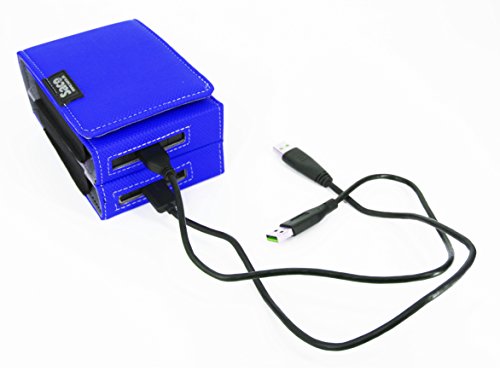 Image of Saco Dual Hard Disk Case Cover Wallet for Seagate Expansion 4TB /5TB External HDD Hard Disk Case (Maximum Size fits Upto 12.5 x 8.8 cm) - Blue