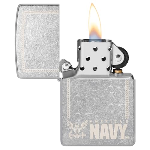 Encendedor Zippo United States Navy Cromado miniatura 3