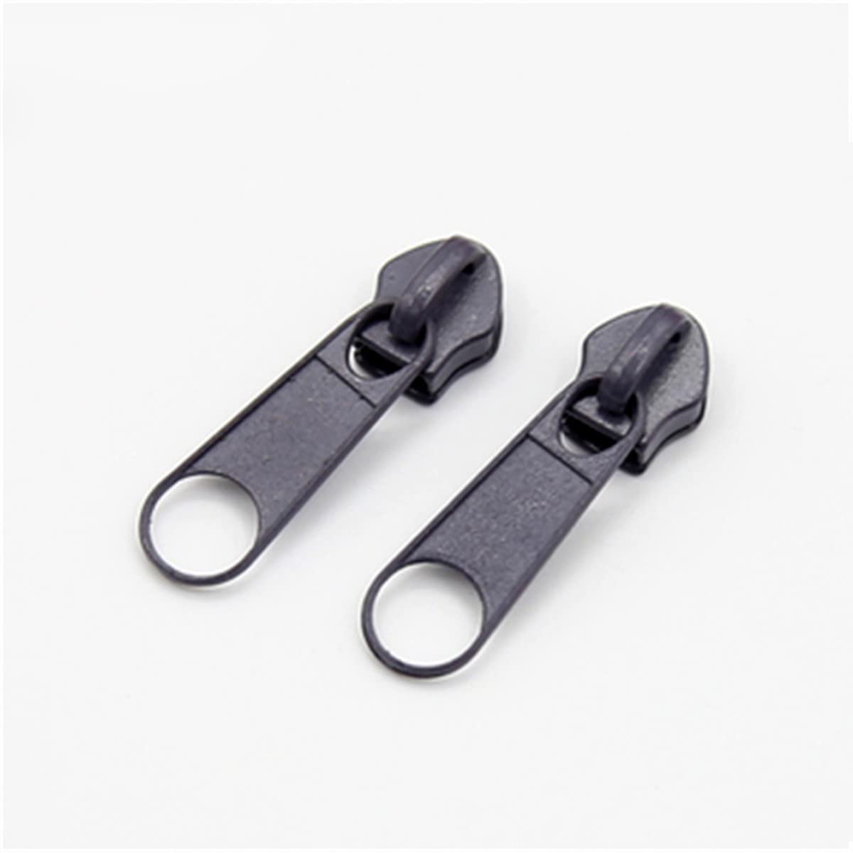 ECYC Ltd 30Pcs #5 Zipper Slider Repair Zipper Metal Pull Replacement Sliders Zippers Head for Nylon Coil Zipper Replacement Repair, Sewing Crafts,