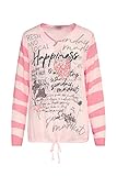 soccx bluse weiß  SOCCX Damen Bluse mit Artwork und Pailletten