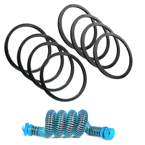 RV Sewer Hose Replacement Gasket 39843,Rubber Seal Fittings for RhinoFLEX/Revolution/Easy-Slip, (8 Pack)