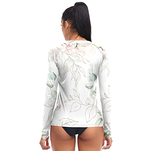 Womens Diving Rash Guard Shirts Swim Shirt Teens Upf 50+ Spf Swim Shirt Surfing Climbing #TOP1