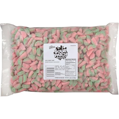 SOUR PATCH KIDS Watermelon Soft & Chewy Gummy Candy, Bulk Candy, 5 lb