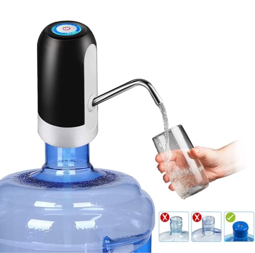 Image of Kesi Automatic Wireless Water Bottle Can Dispenser Pump with Rechargeable Battery with Portable USB Charging Cable (PVC) Mini can Pump, Daily Life Smart Electric Gadgets Items for Home Needs