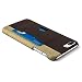 Dockem Card Case for iPhone 8 Plus and iPhone 7 Plus - Minimalist Synthetic Leather Wallet Case with Canvas Styling, Ultra Slim Professional Snap On Cover with 1 Easy-Access Card Holder Slots