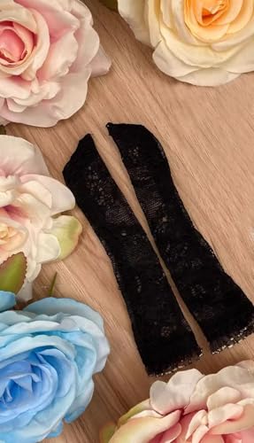 HAMRETHYPPZ 1/4 1/6 1/3 BJD 球体関節人形 ドレス ドール コスチューム 人形メイド服 球体関節人形着せ替え BJD人形用レース縁取った長靴下 クラシックなブラックパーティースタイル セクシーなレース靴下 (ヘッド、素体は含まりま