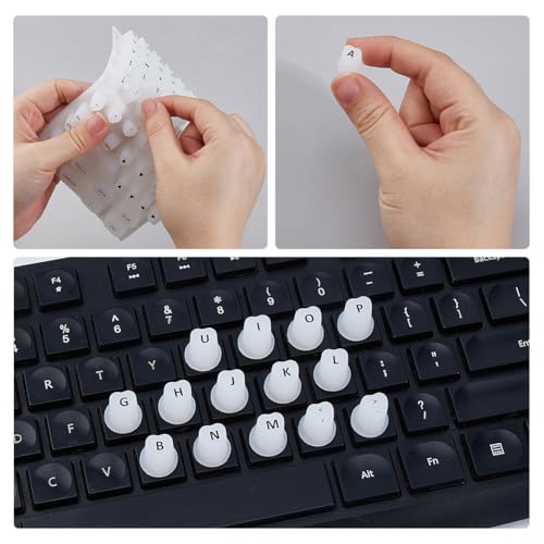 Protector de teclado silicona transparente 2 sets miniatura 5
