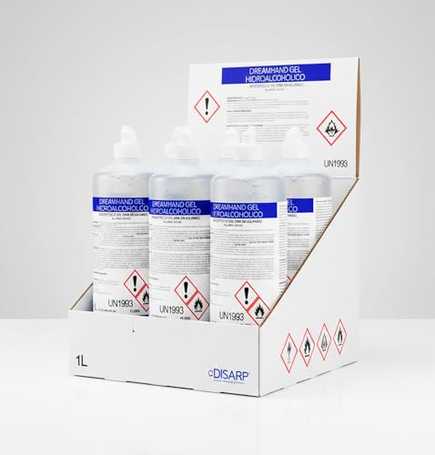 GEL HIDROALCÓHOLICO DE MANOS HIGIENIZANTE SECADO INSTANTANEO Formato 1 Litro Pack de 4 ud
