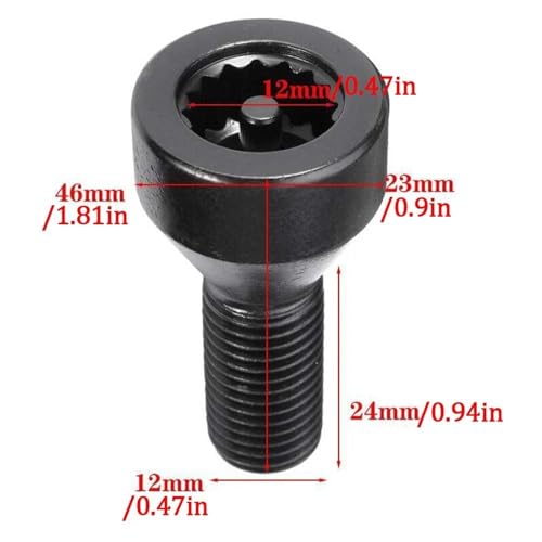 Pernos rueda coche M12x1,5 tuercas tornillo buje neumático Serie 5 6 6