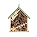 Woonden Multi Habitat Insect House Outdoor Garden Decorative Wooden Insect Hotels for Bee, Butterfly and Beetle Tree of Life Light Green
