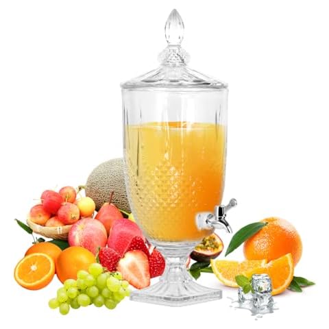 1.3 Gallon Glass Beverage Dispenser - Pickei Cover