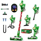 Aspirapolvere a batteria 48KPa/500W/55min, aspirapolvere senza fili con stazione di ricarica a parete, autoportante, spazzola anti-groviglio, per peli di animali/tappeti/pavimenti duri/auto