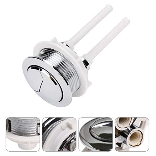 Doitool Glacier Bay Toilet Parts Toilet Dual Push Flush Round Head Button Water Valve Toilet Tank Button For Most Dual Flush Toilet Toilet Flusher #TOP5