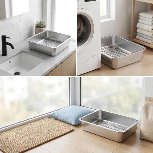 Bandeja de filtro de acero inoxidable duradera con diseño compacto 8