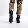Mens MIG side zip & lace up Army Tactical Combat Boots (Black, UK11) #3