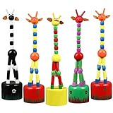 Juguete de figura de jirafa: mano de obra perfecta, superficie lisa y hermosas impresiones en color, seguro para que jueguen los niños, sin decoloración ni rebabas.