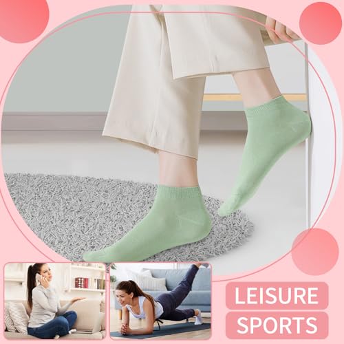 200 Pairs Womens Low Cut Ankle Socks Colorful Lightweight Athletic Casual Ankle Bulk Socks for Women Teens3