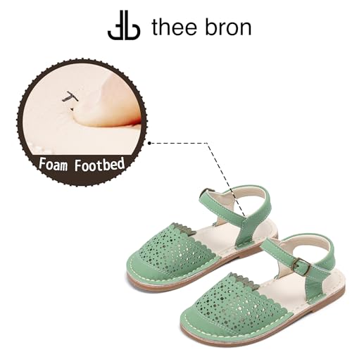 Image of THEE BRON Toddler Girls Espadrilles Sandals Hollow Out Rustic Dress Shoes