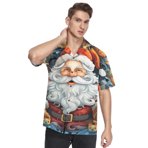 Chemise hawaïenne homme légère boutonnée avant imprimé d'or pour un confort absolu