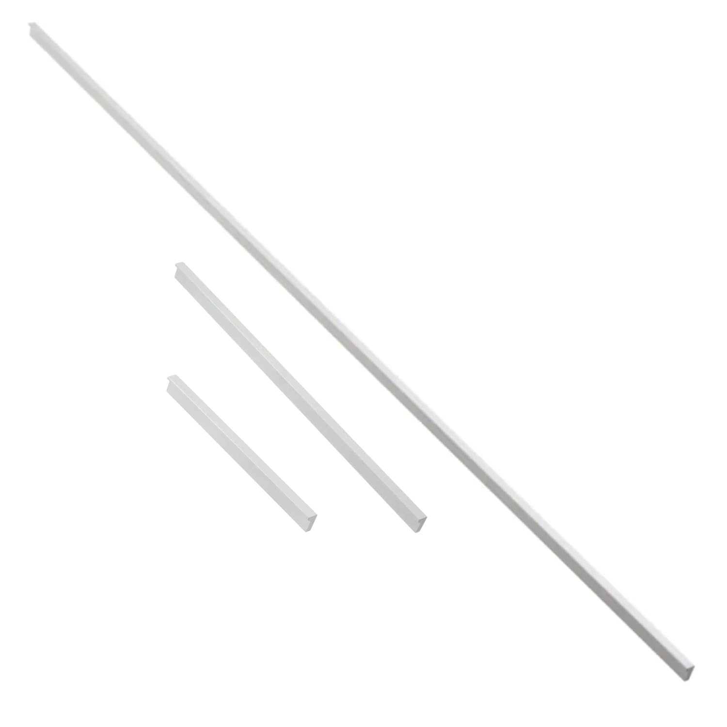 B2c Aluminium Long Pillar Handle Furniture Door Pull Opening Kitchen Cupboard Wardrobe Closet Modern Slim (, 1200Mm - 3X352mm Hole Central)