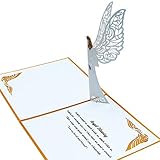 Dekali Designs Guardian Angel Pop Up Card - 3D Get Well Card, Funeral, Bereavement, Memorial, Christmas With Angel Blessing/Quote