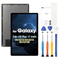 LCD Display für Samsung Galaxy Tab A9 Plus Bildschirmersatz für Samsung Galaxy Tab A9+ SM-X210 SM-X215 SM-X216B 11 Zoll LCD Screen Touchscreen Digitizer Assembly mit Reparatur, Schwarz