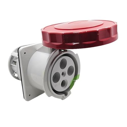 81694 415V Waterproof Screw Concealed Straight Industrial Socket (125A 6h IP67 4P red)