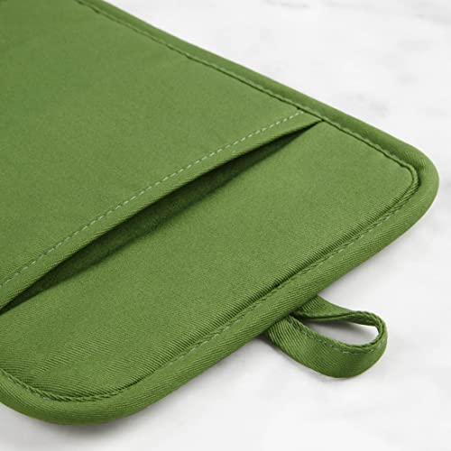 KitchenAid Ribbed Soft Silicone Pot Holder 2-Pack Set, Matcha, 7"x9" by KitchenAid - Image 4