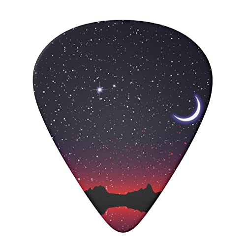 Red Sky At Night Starry Lot de 6 médiators pour guitare acoustique, guitare électrique, basse, ukulélé – fin, moyen et… - Les Beatles, Paul McCartney, John Lennon, RIngo Starr, George Harrison Red Sky At Night Starry Lot de 6 médiators pour guitare acoustique, guitare électrique, basse, ukulélé – fin, moyen et… – Image 4