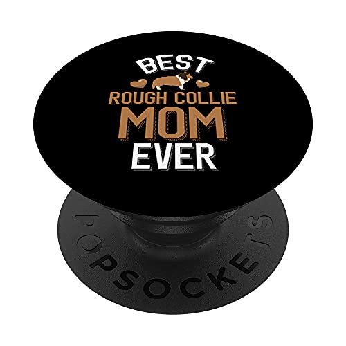 Rough Collie Family - Best Rough Collie Mom PopSockets PopGrip Intercambiable