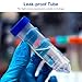 SimPure Conical Centrifuge Tubes 50mL, 500 PCS EO Sterile Polypropylene Leak-Proof Screw Caps, Plastic Graduated and Write Marks Lab Test Container, Non-pyrogenic, DNase/RNase Free, Human DNA-Free