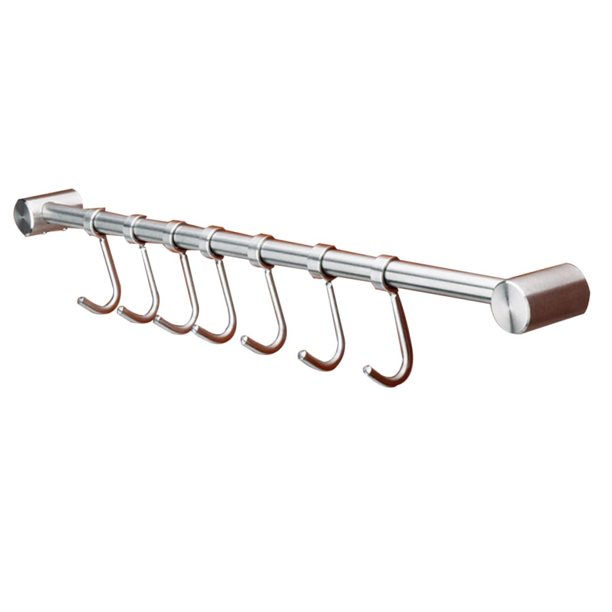 ABOOFAN 1Pc Stainless Steel Wall Mount Towel Hook with Moveable Hooks Heavy Duty Coat Rack for Bathroom Kitchen and Bedroom Space Saving Organizer for Towels Hats and More