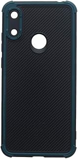 جراب حماية خلفي بلاستيكي لموبايل هواوي Y6 (2019)، أسود وأخضر - Stc-19-4