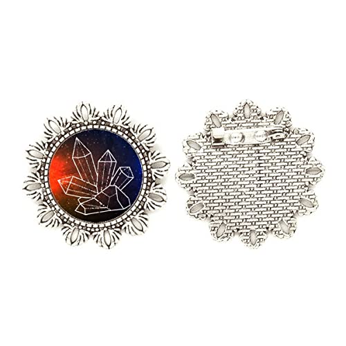Broche de plata estrella marrón para lucir en chaquetas y bufandas este invierno