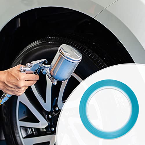 10 Rolls Pinstripe Tapes 1/8 Inch 3 Millimeter Vinyl Thin Masking Tape Blue Vinyl Automotive Masking Tape Painters Tape For Curves Automotive Car Painter, 33 Meters For Each Roll #TOP4