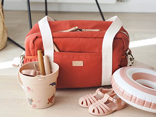 Bolso de pañales BÉABA Paris elegante diseño hidrófugo con múltiples compartimentos 3