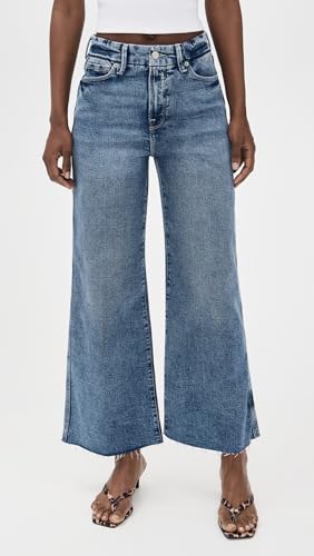 Good American Women's Good Skate Wide Cropped Jeans2
