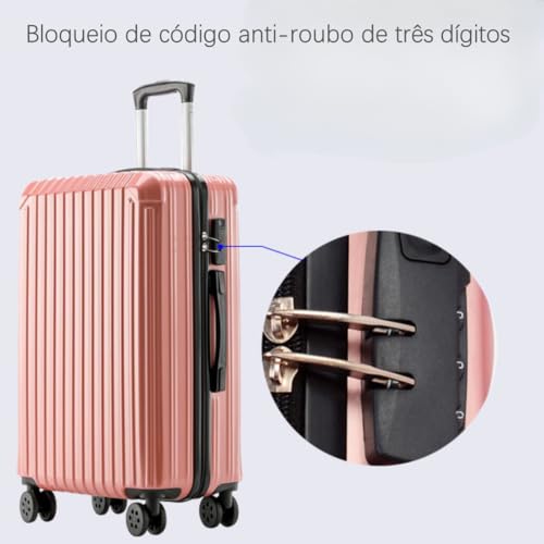 Mala de Bordo Viagem em ABS Com 4 Rodas 360 Graus Tamanho de 20 polegadas e capacidade de 39 litros