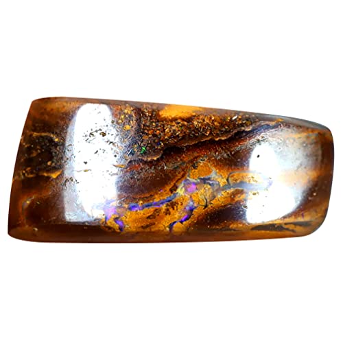 Opale rocheuse multicolore 4.26 ct de Koroit, gemme naturelle libre pour collection