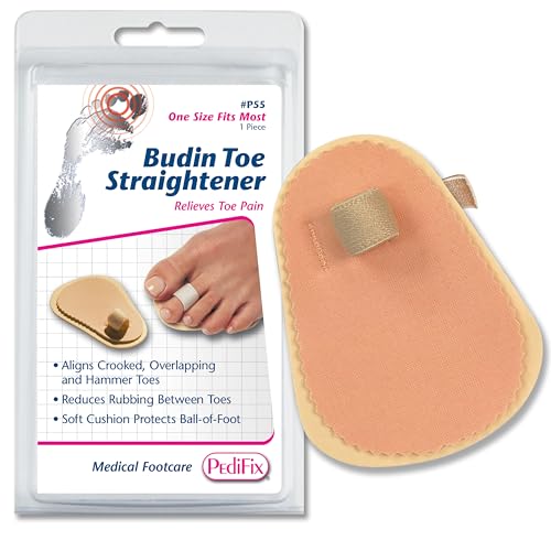 Pedifix Budin Toe Straightener with Metatarsal Cushion Pad 1 Pack
