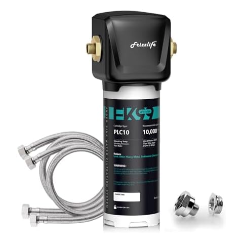 Frizzlife FK99 Under Sink Water Filter System, NSF/ANSI 53&42 Certified, Remove 99.99% Chlorine, Lead, Bad Taste&Odor, Direct Connect, 0.5 Micron, Under Counter Drinking Water Filter Cover