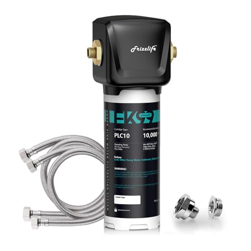 Frizzlife FK99 Under Sink Water Filter System, NSF/ANSI 53&42 Certified, Remove 99.99% Chlorine, Lead, Bad Taste&Odor, Direct Connect, 0.5 Micron, Under Counter Drinking Water Filter FK99 Un