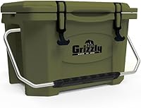 Vista 28 de Grizzly 20 Cooler Cofre de hielo de 20 cuartos de galón duradero con aislamiento rotomoldeado Fabricado en Estados Unidos Garantía de por vida