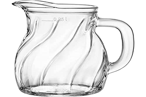 BORMIOLI ROCCO 092608 Twist Bistro Pichet en verre, transparent, 0,25 litres