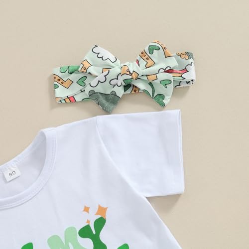 YINGISFITM Toddler Baby Girl St Patricks Day Outfit Clover T Shirt Irish Shamrock Bell Bottoms Lucky Spring Clothes4