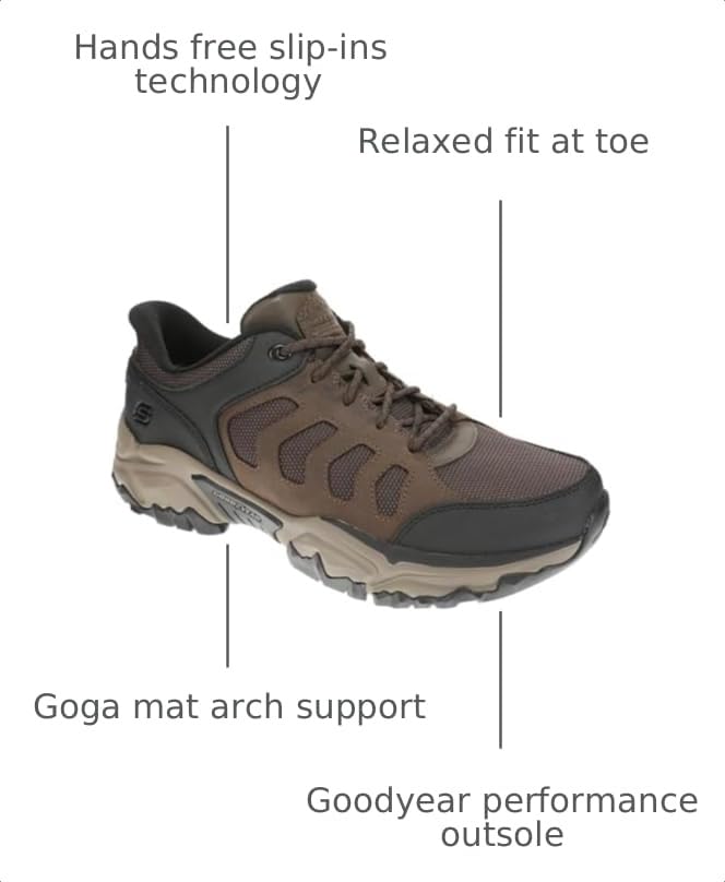 Image of Skechers Men's USA Terraform - Jagger Leather Trail Lace Up Slip-Ins