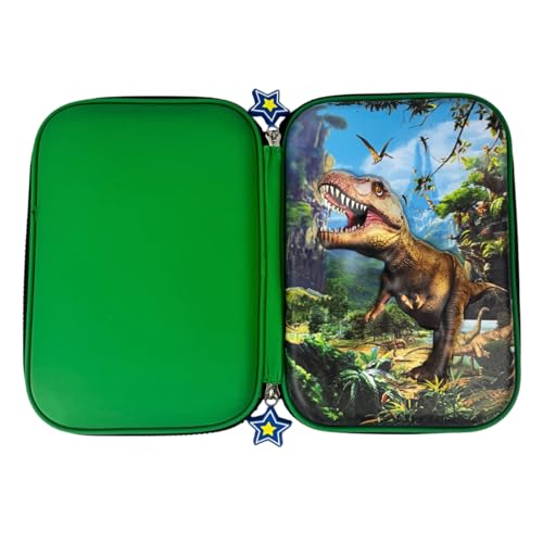 Estojo Escolar 3D Infantil Design Impermeável Organizador para Lápis e Canetas Case Bolsa Volta as Aulas Modelos Unicornio Dinossauro Astronauta EVA (Modelo 14)
