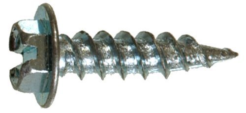 Tornillos Hillman No. 6 X 3/8" Cabeza Hexagonal Ranurada 100/Box