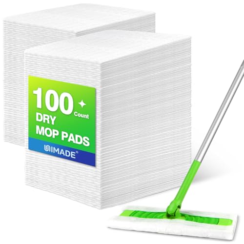 UNIMADE Dry Sweeping Cloths, 100 Count Mop Refill Compatible with